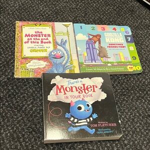 Sesame Street and Monster Book Set for Kids